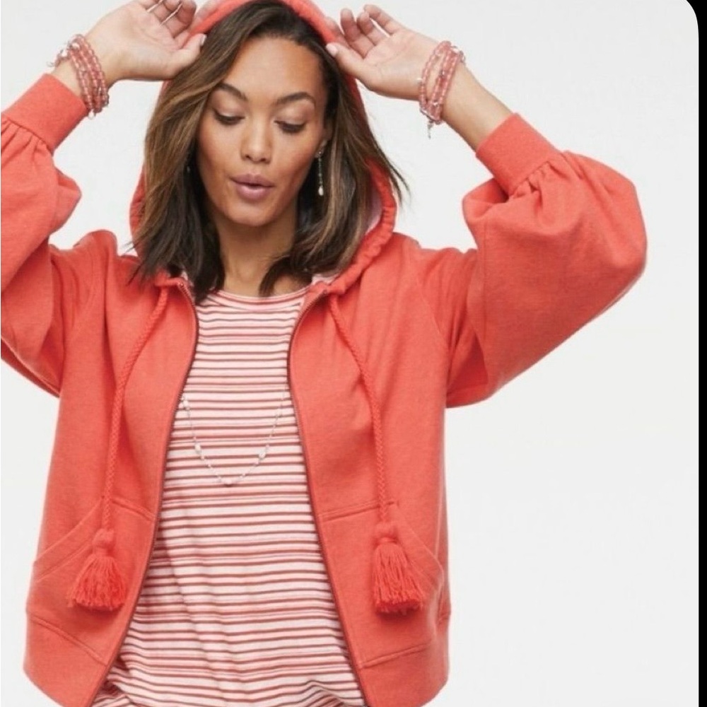 CAbi Women's Red Hooded Jacket